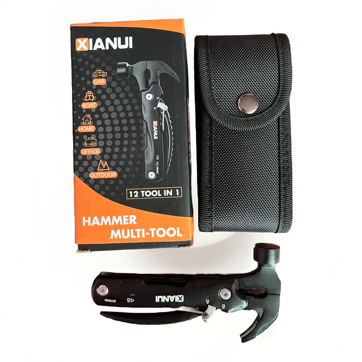Hammer Multi Tool, 12 tools in 1, Xianui X002R3PO19, brand new in box