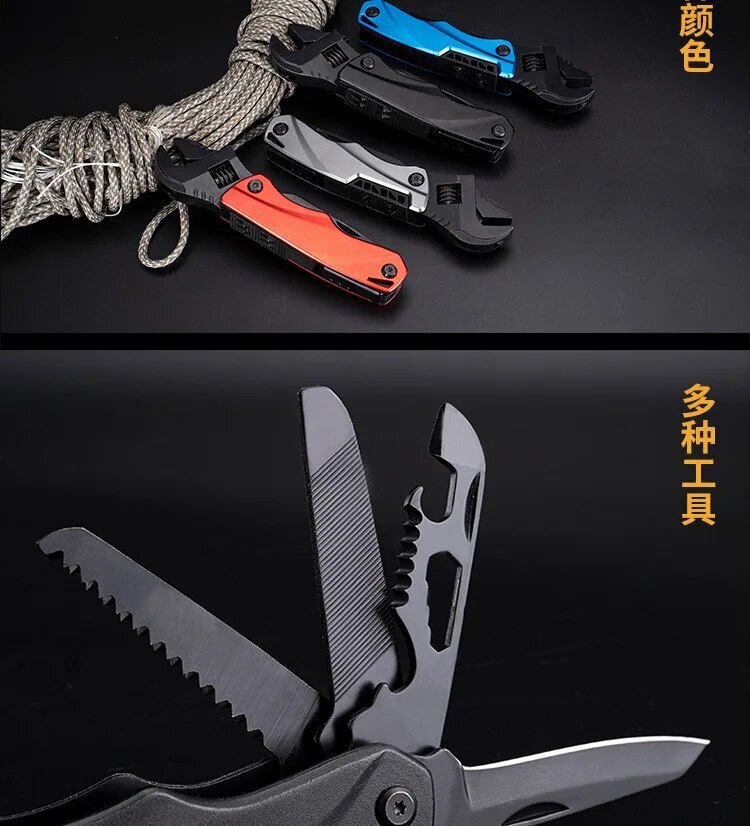 Multifunctional Wrench Pliers Outdoor Combination EDC Tool Plier Saw Wrench Tool
