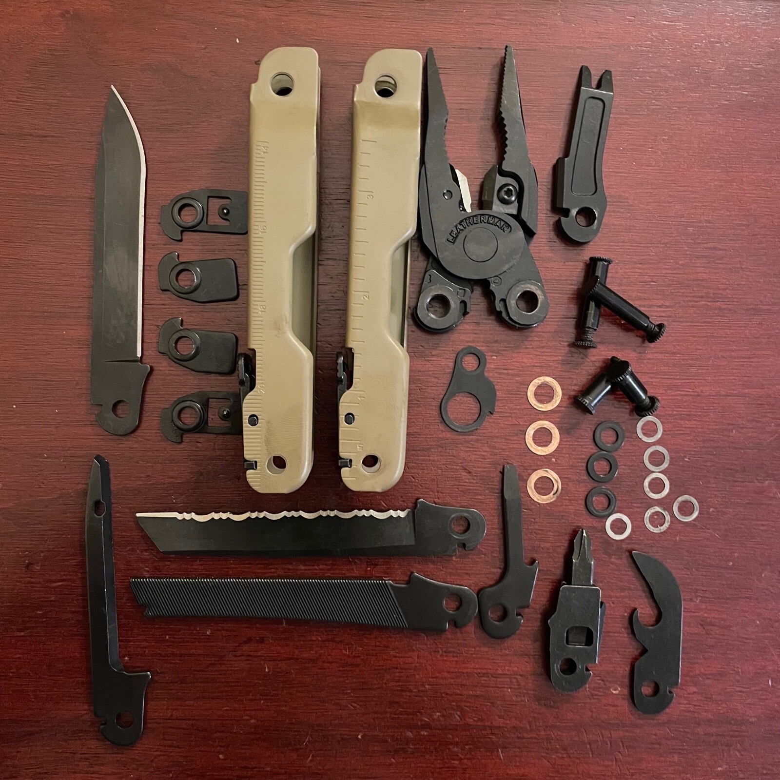 Parts from Coyote Tan Leatherman Super Tool 300M: 1 Part for repairs or mods