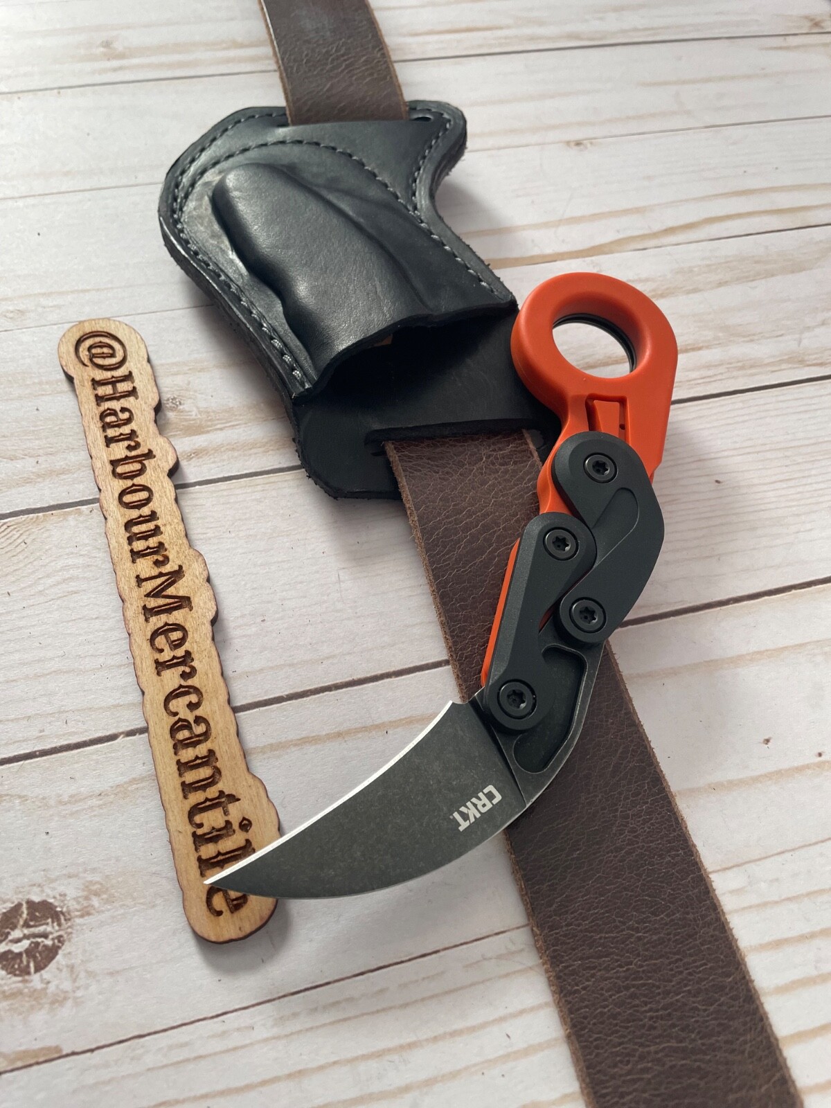 CRKT Provoke Sheath Leather Sheath Provoke Sheath Made In USA