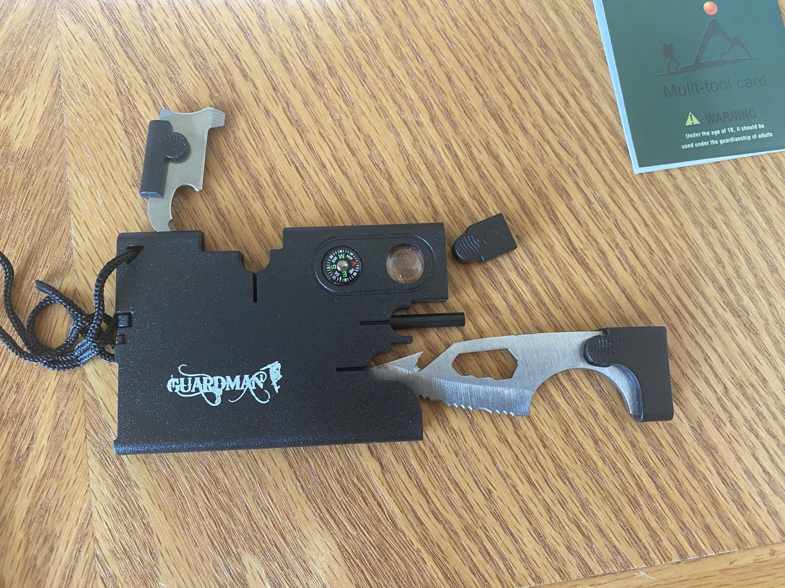 Guardman Outdoor Tools Multi-Function Rescue Card