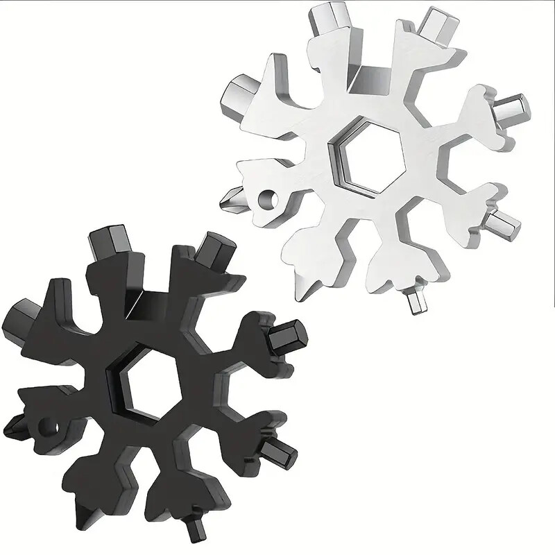 18-in-1 Snowflake Multi-Tool Stainless Steel Multitool Screwdriver Opener New