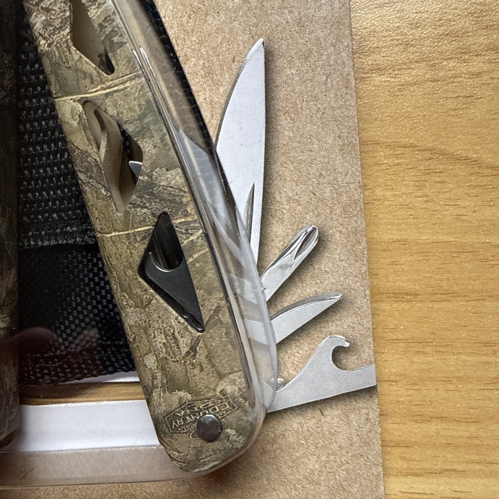 Ozark Trail 12 In 1 Multi-tool Camo Stainless Steel W Sheath Pliers Wire Cut