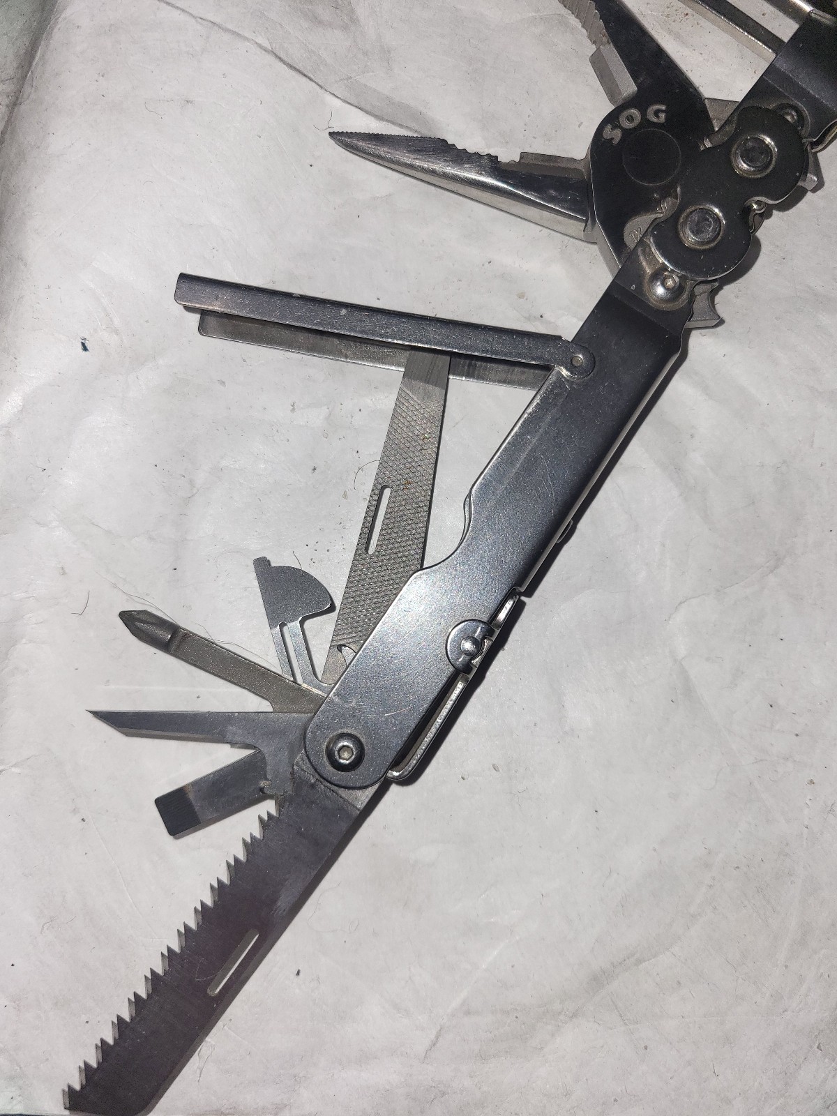Sog Power Lock Pliers Multi Tool Stainless Steel With Sheath USA