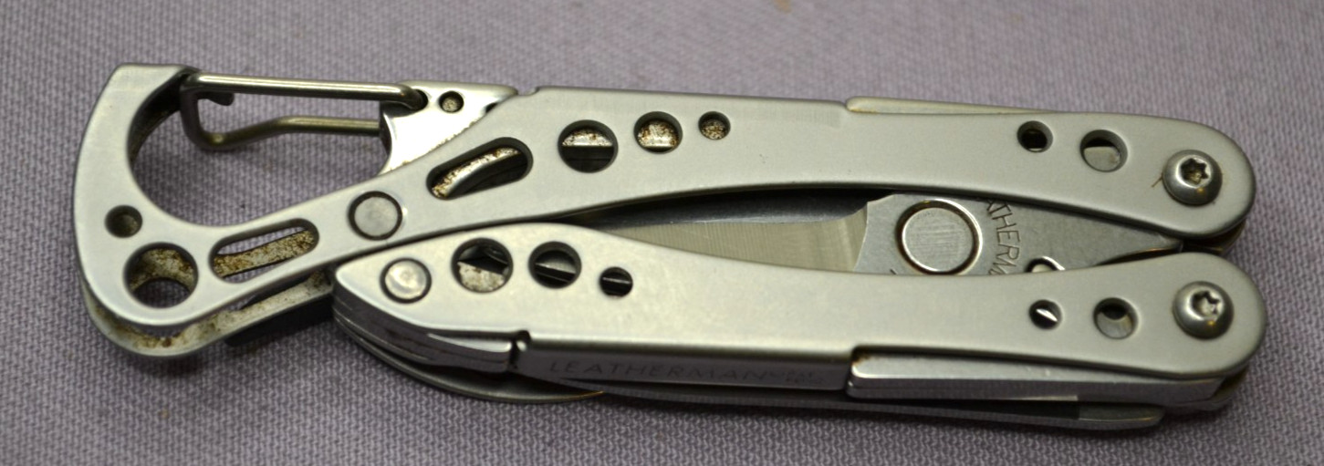 OEM Leatherman Style CS Black Stainless Multi-Tool Knife Discontinued USA–Great