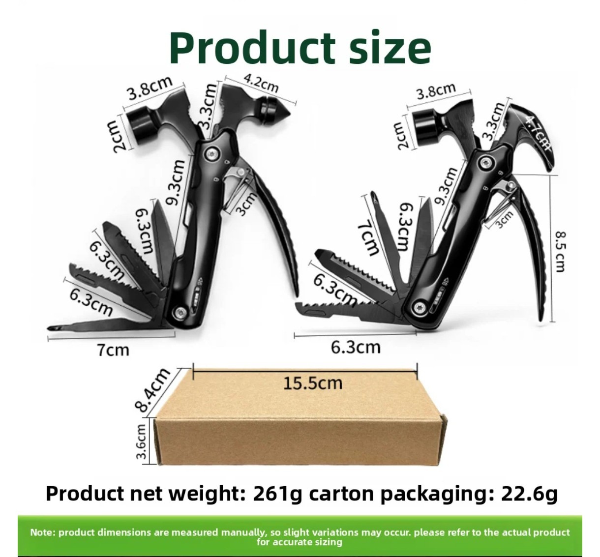 12in1 Multitool Hammer Pliers Knife Saw Stainless Steel Outdoor Camping Tool