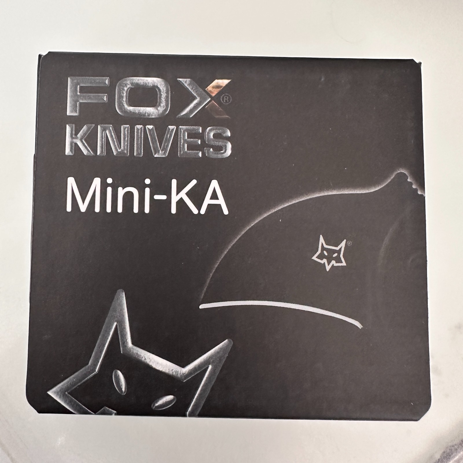 FOX KNIVES Mini-KA Folding FX-535 O Knife 1″ Stainless Blade Orange Grip
