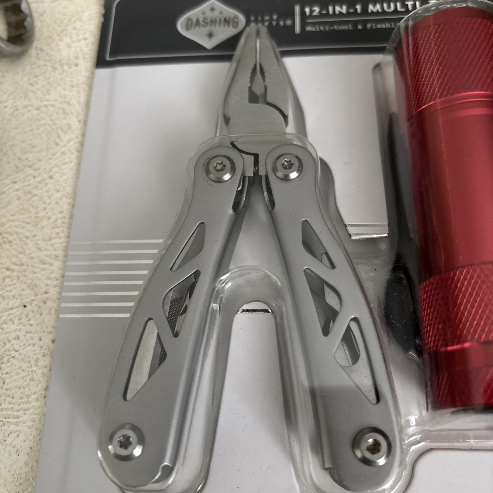 Dashing 12 In 1 Multi Tool With Red Flashlight