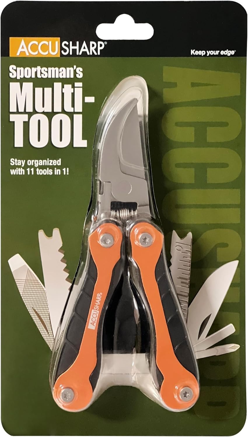 Sportsman Multitool 11 in 1 with Pruner Clippers Compact Foldable Design