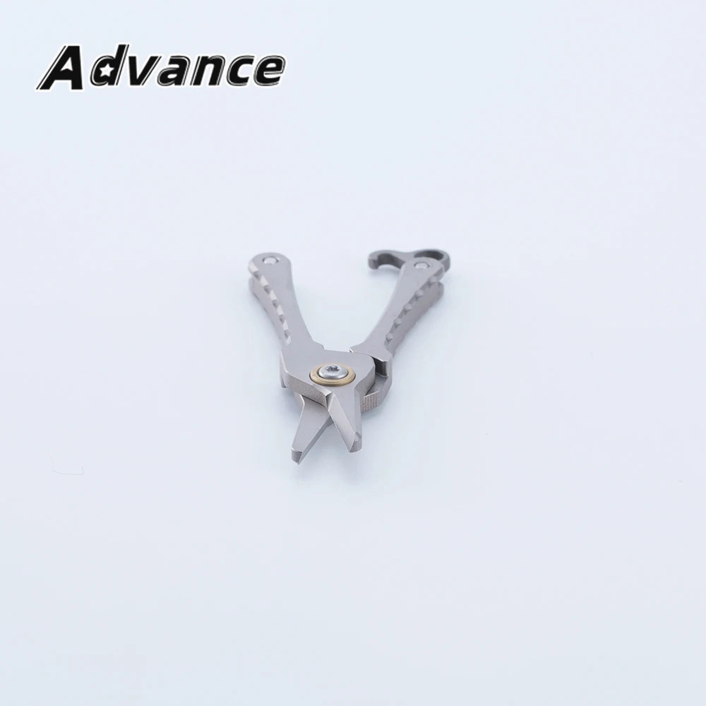 Mini Titanium Alloy Nose Hair Scissors Keychain Pendant Tool