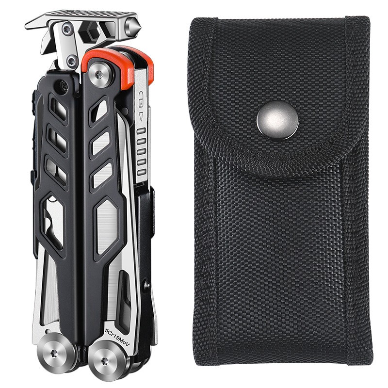Compact Folding Multi-Tool with Pliers & Blade, Portable Camping & Vehicle Emerg