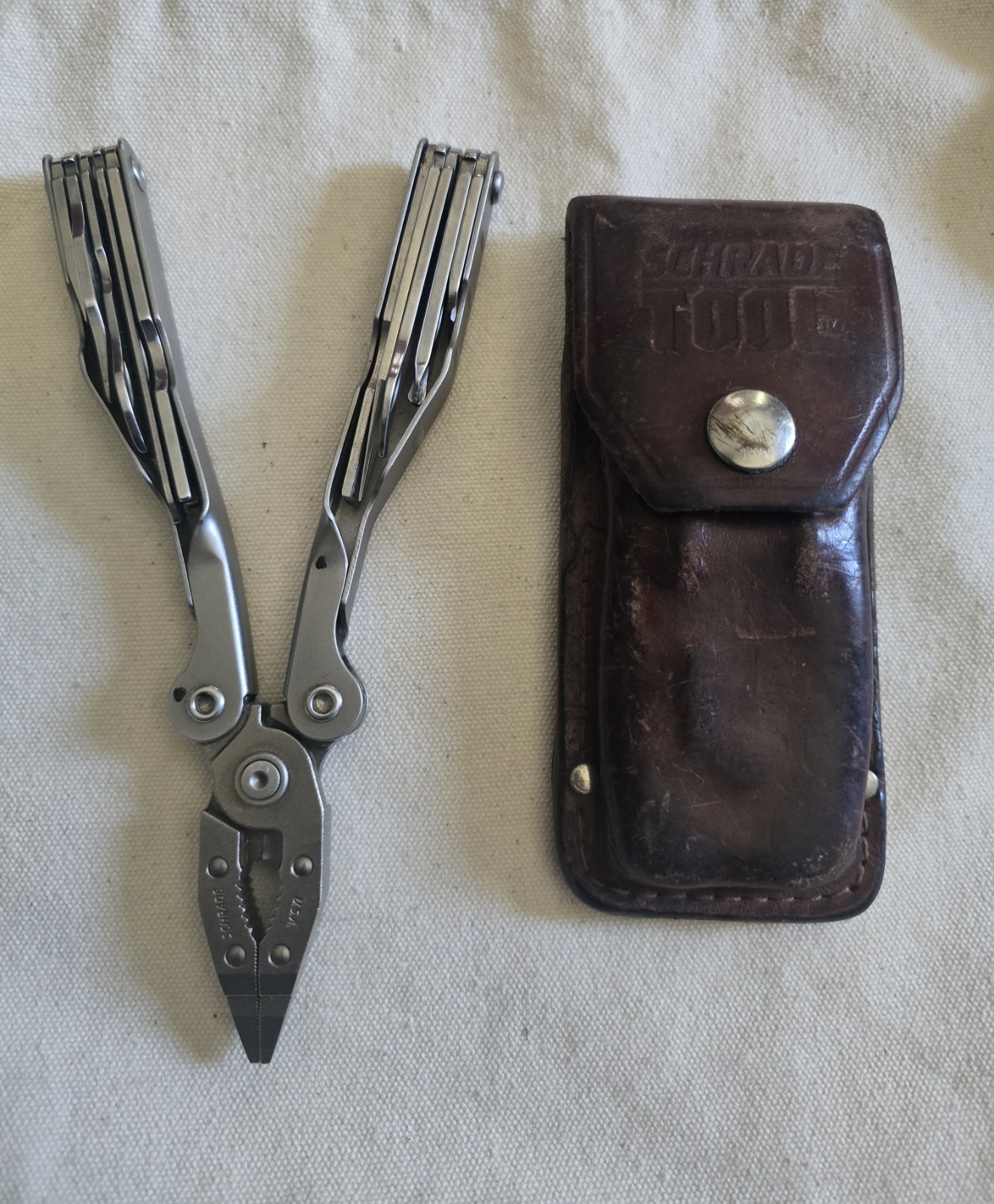 Schrade Tough Tool Sheath & Multi Tools/knives Pliers Made In USA