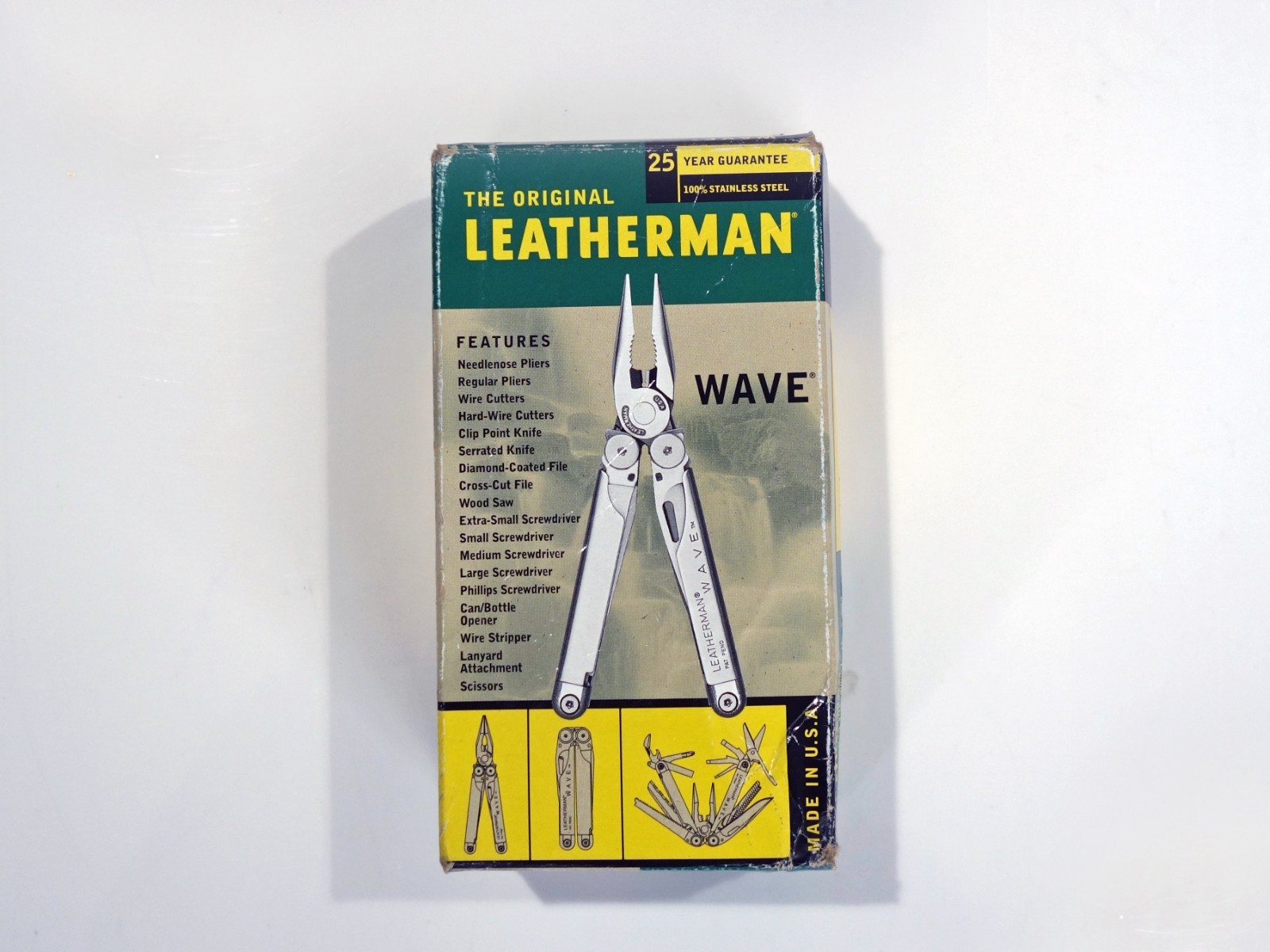 ORIGINAL LEATHERMAN WAVE – NEW OLD STOCK – MADE IN THE USA + OEM LEATHER POUCH
