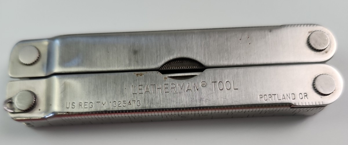 Vintage Leatherman Multi Tool w/ Original Leather Case Sheath US REG TM 1325473