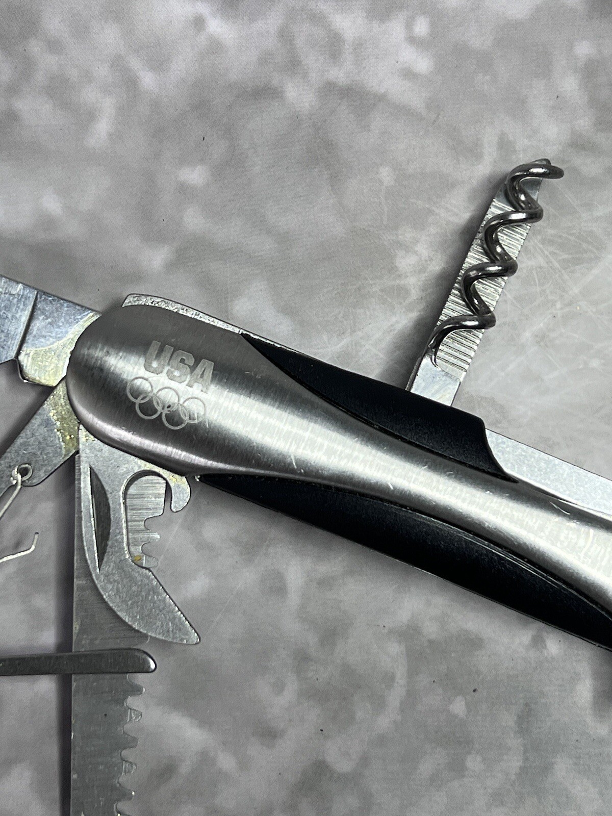 USA Olympics Multi Tool Pocket Tactical Camping Folding Army Knife #1692