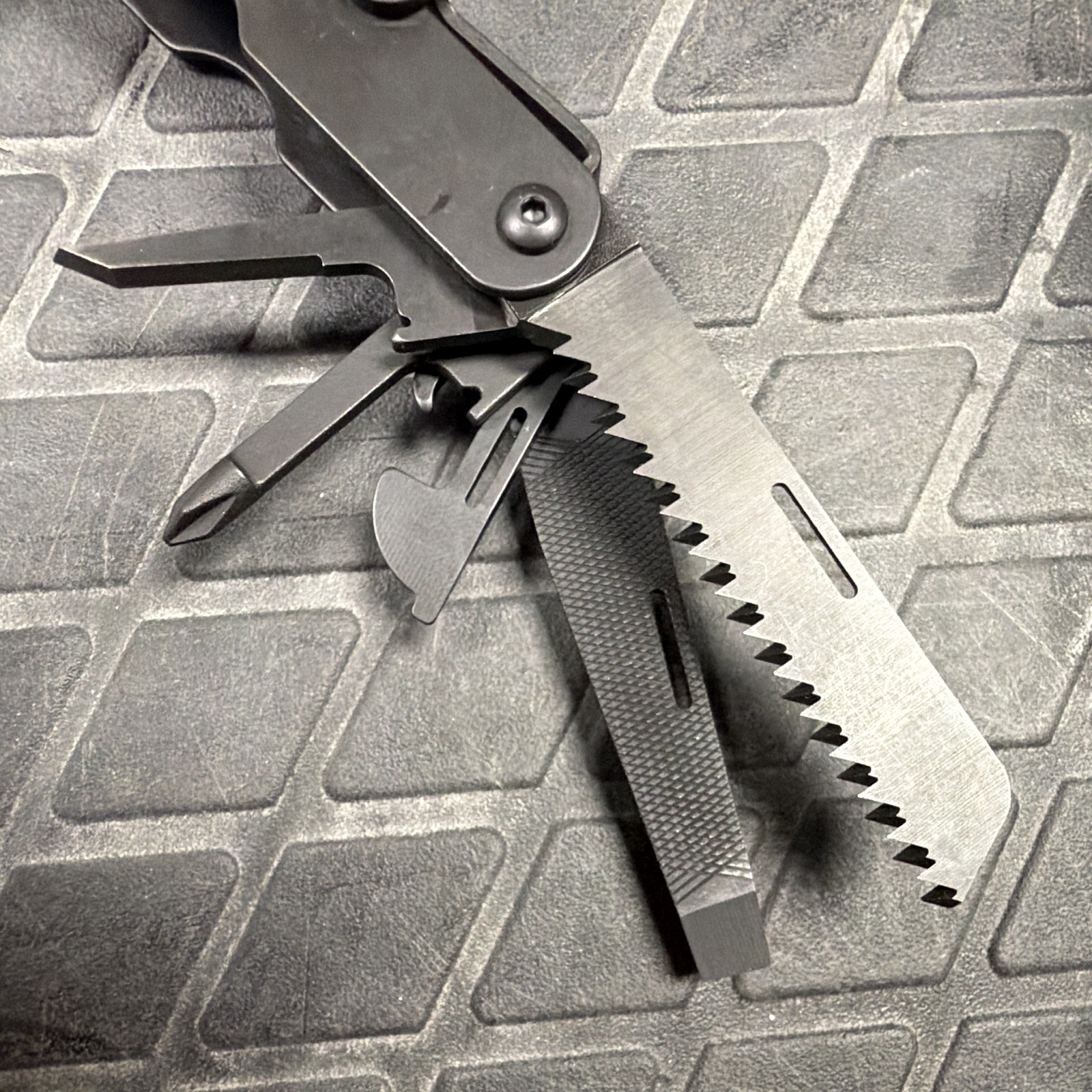 SOG PowerLock S60 18-Tool Multi-Tool Pliers Black w/ Sheath, 2in Blade