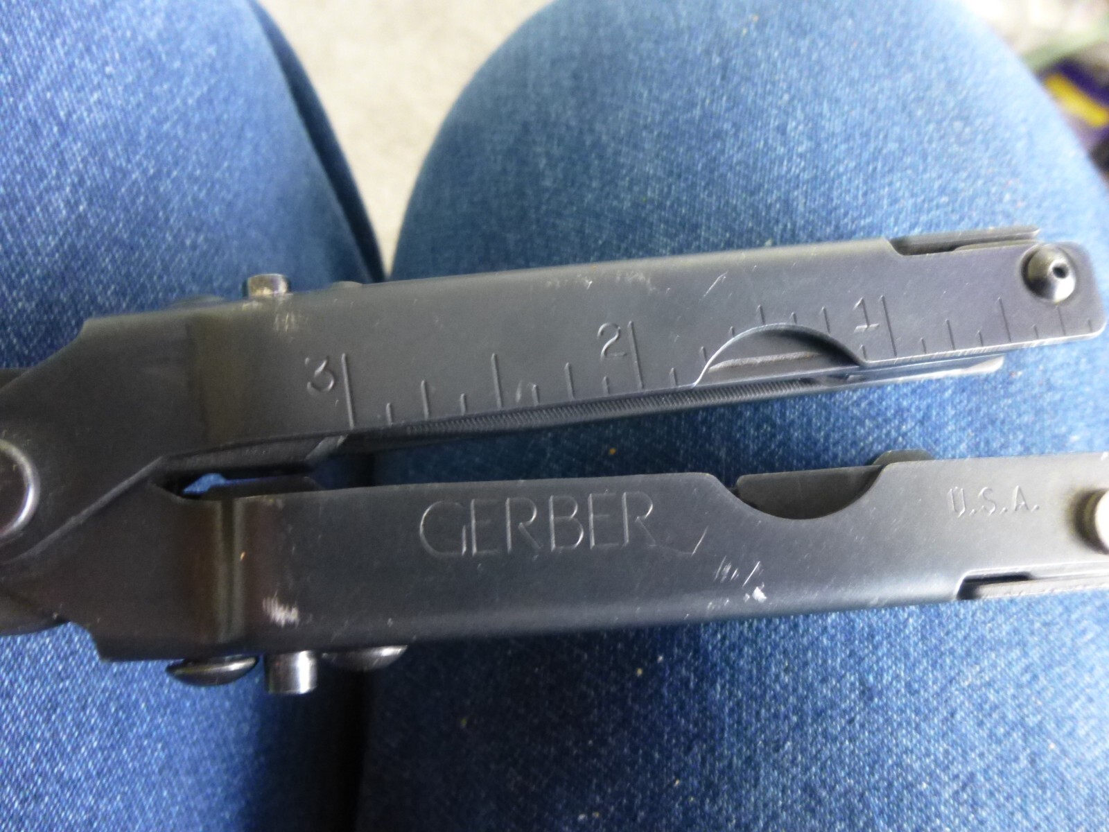 Gerber Black Multi Tool Sliding Plier 5142721 5212844 USA W Black Leather Case