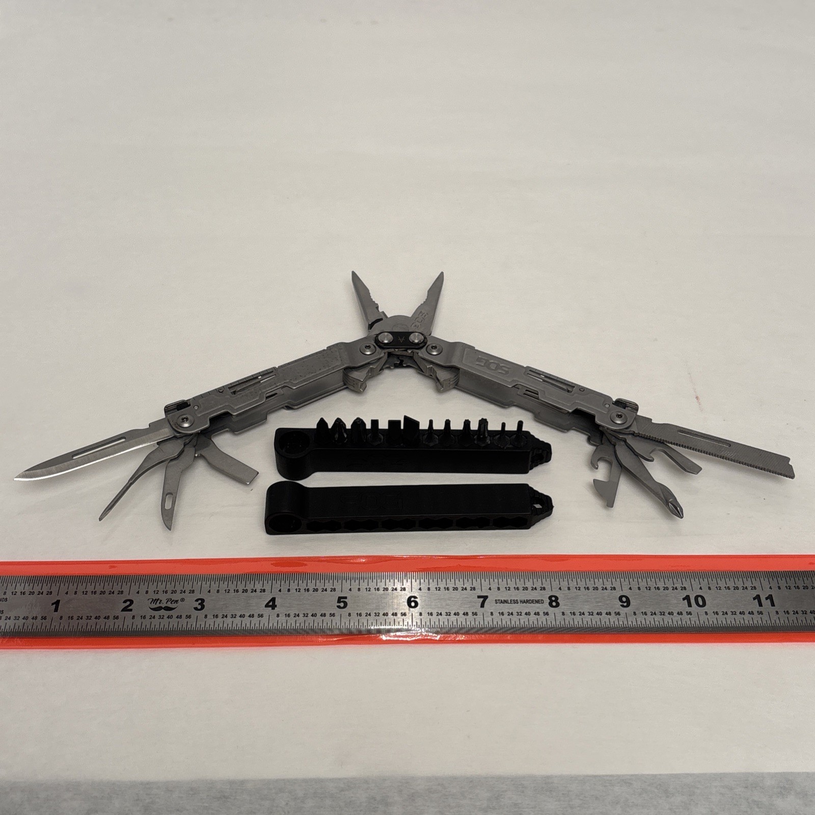 SOG PowerAccess Multi Tool w/ Hex Bit Kit & Sheath Stainless EDC Pliers Knife