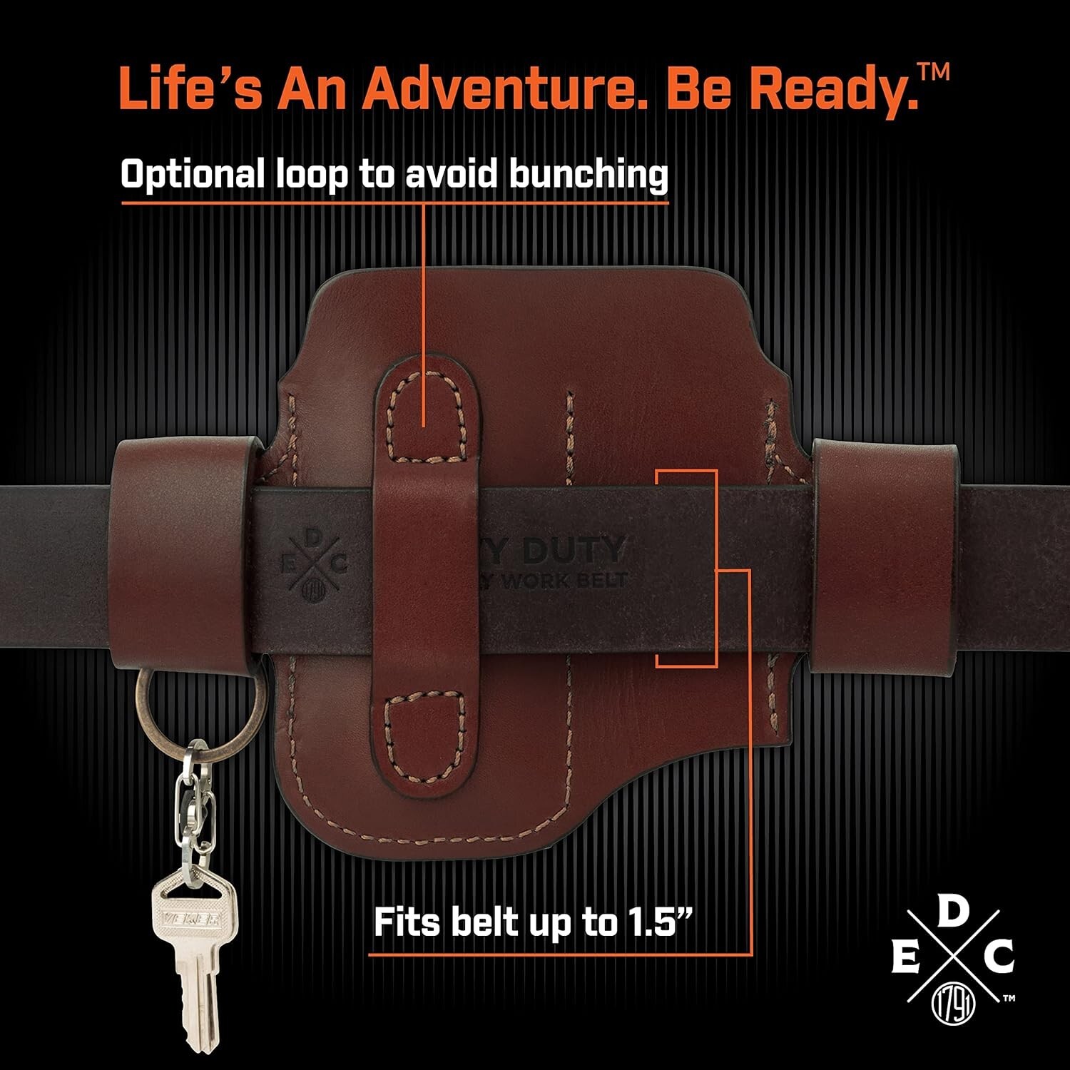 Premium Leather Multitool Sheath with Action Snap for Everyday Carry Essentials