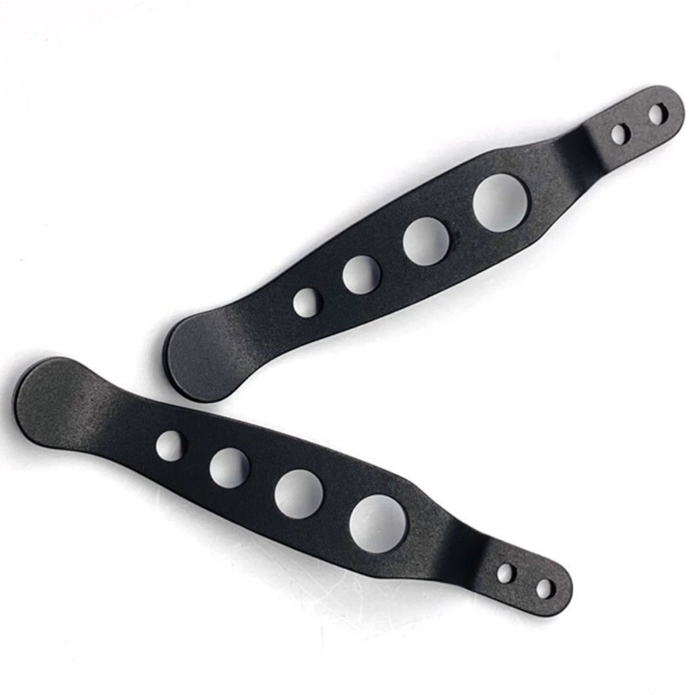 1 PC. Custom Made Black TC4 Pocket Clip for Rick Hinderer XM18 / XM24