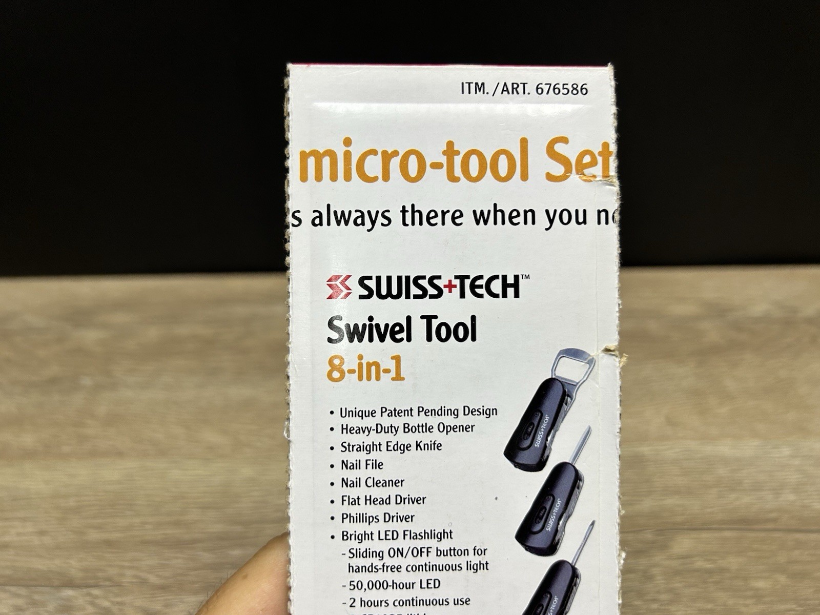 Swiss+Tech 8 in 1 Swivel Tool, Mini Folding, Knife, Screwdrivers, Bottle Opener