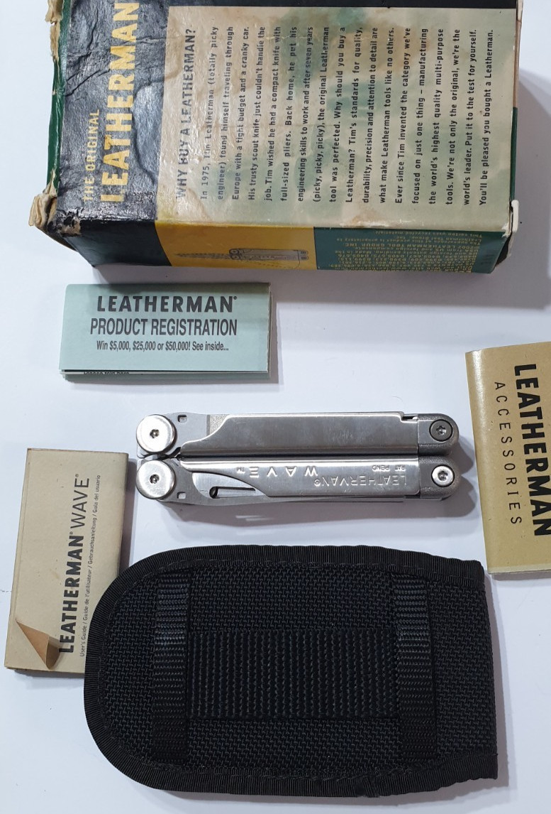 🔥🔥 Leatherman Original Wave OG New Retired Very Rare Box Collectable Pat Pend