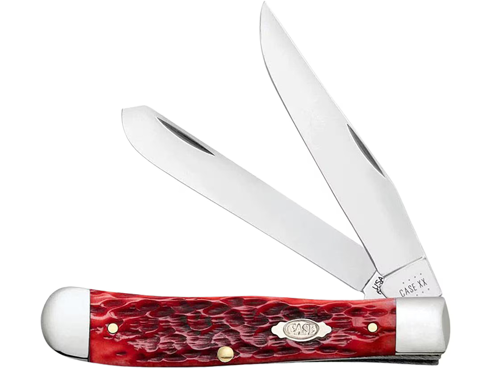 Case Trapper Pocket Knife 3.27″ Clip and Spey Point Carbon Steel Mirror Polished
