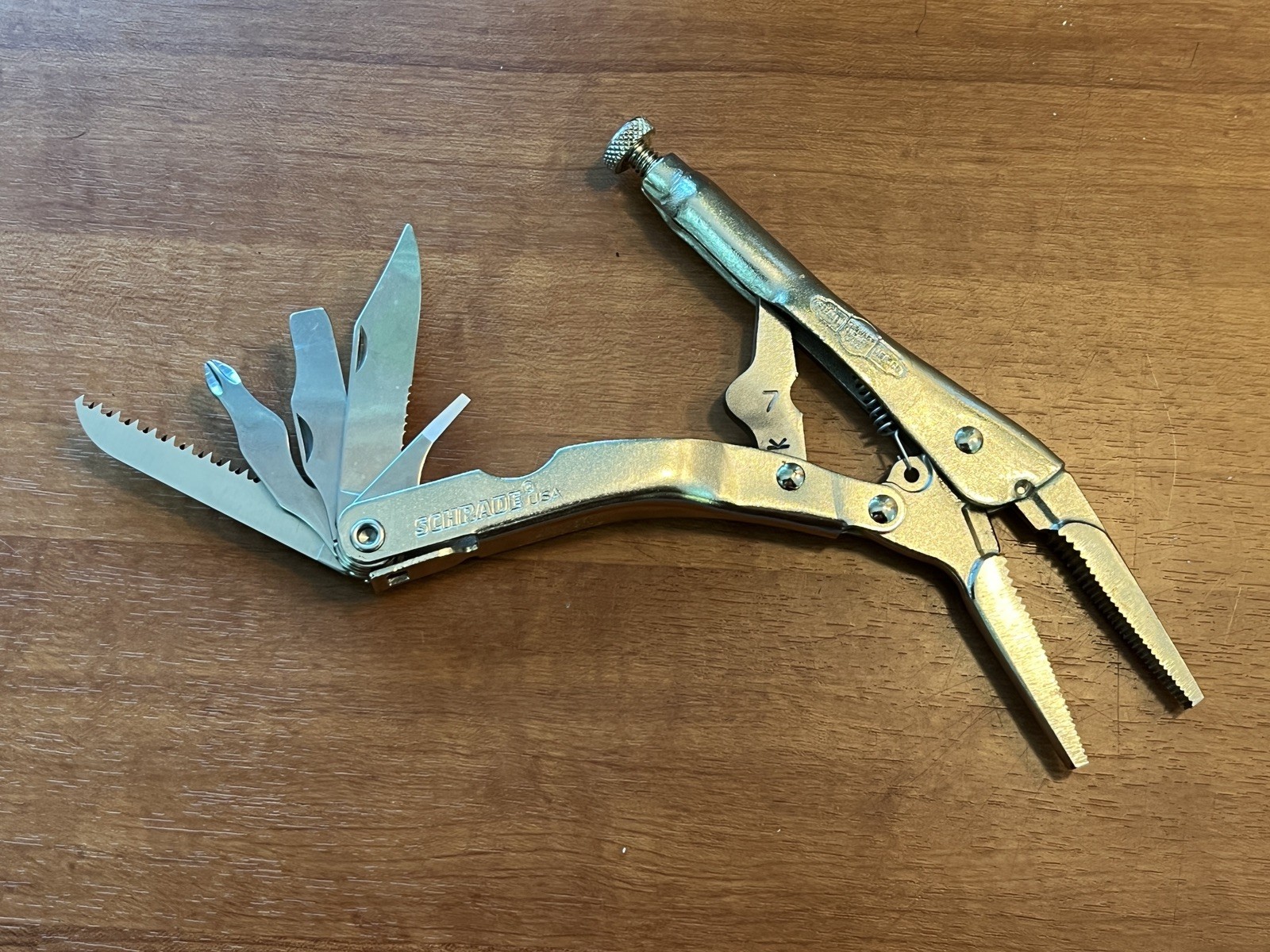 Vintage – New – Schrade Tough Vise Grip Multi Tool Pliers ST6 – USA Made