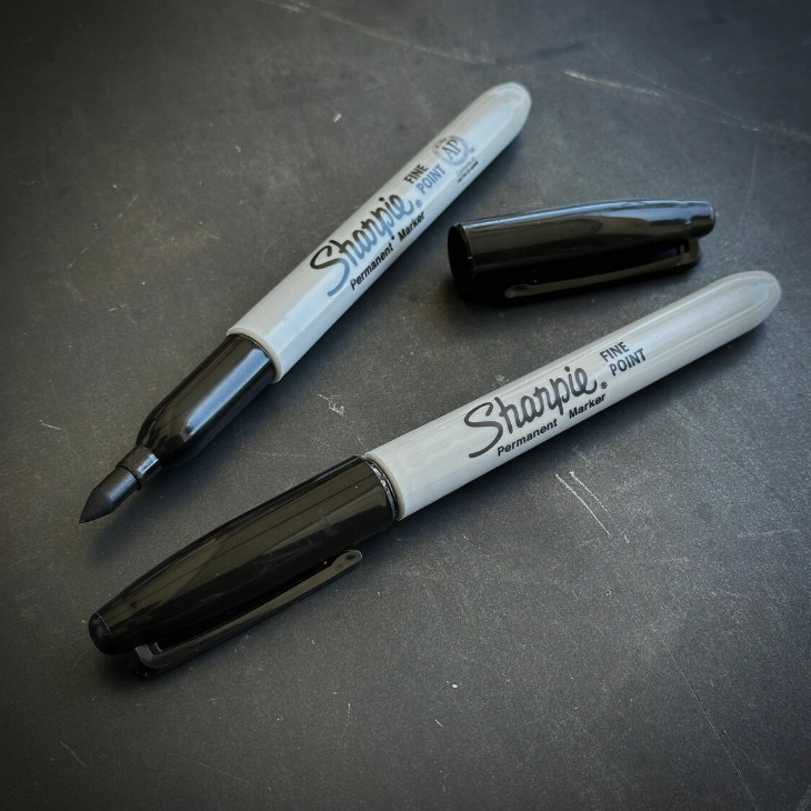 Marlin Spike – Black G10 Sharpie Pen – EDC Tool – Paracord Knot Tool