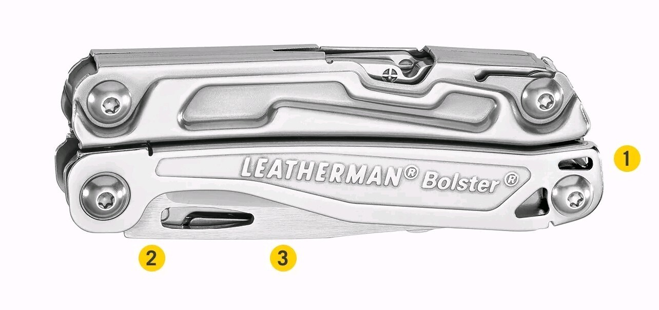 Leatherman Bolster 13-Tool Stainless Steel Multi-tool & Sheath Lightweight 5.9oz