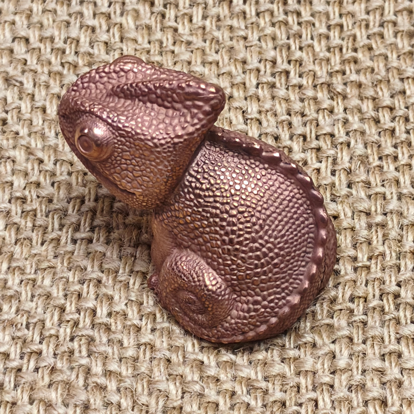 Bronze copper Lizard lacetid sculpture animal ornament Solid Artistic reptile