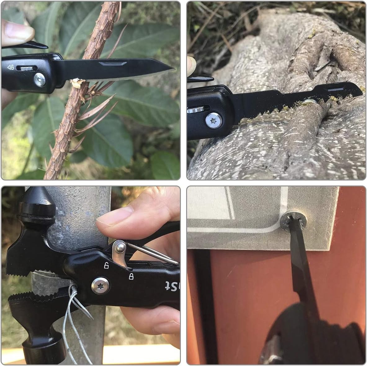 Mens Stocking Stuffers Gifts Men Survival Hammer Multitool,Christmas Gifts Dad