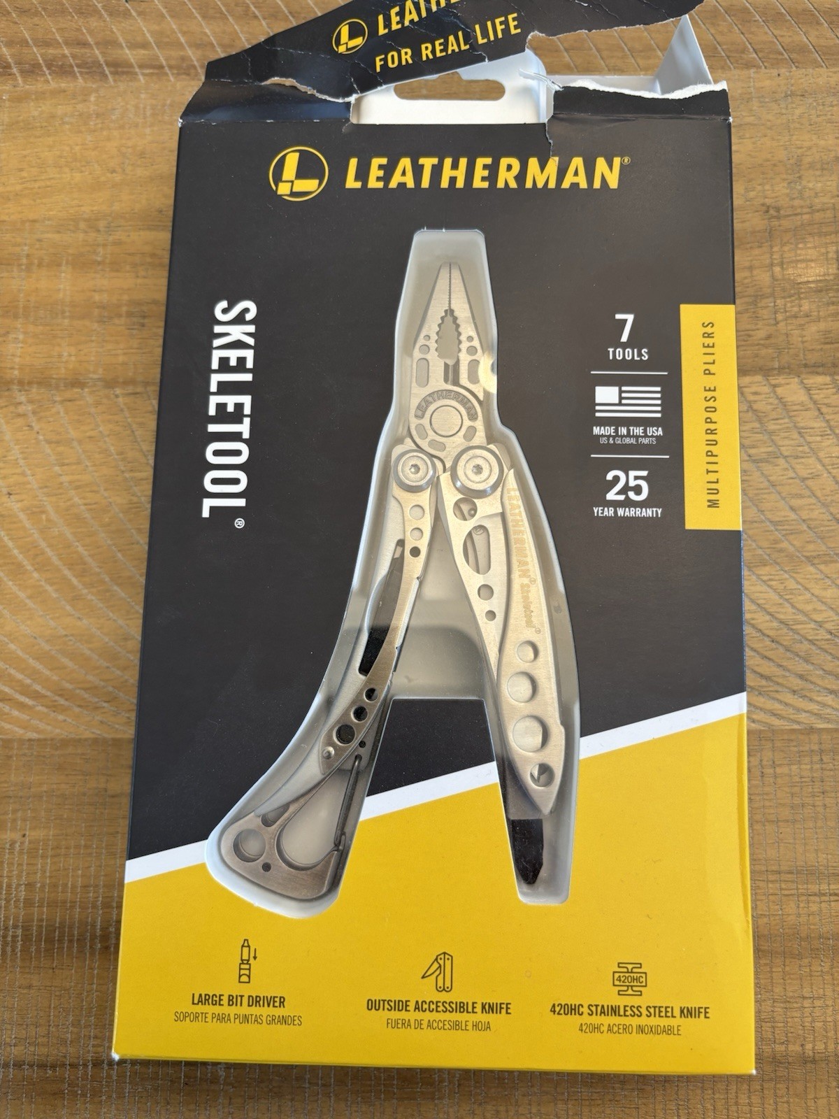 LEATHERMAN SKELETOOL 830846MULTI TOOL MULTI PLIER 7 TOOLS New Open Box