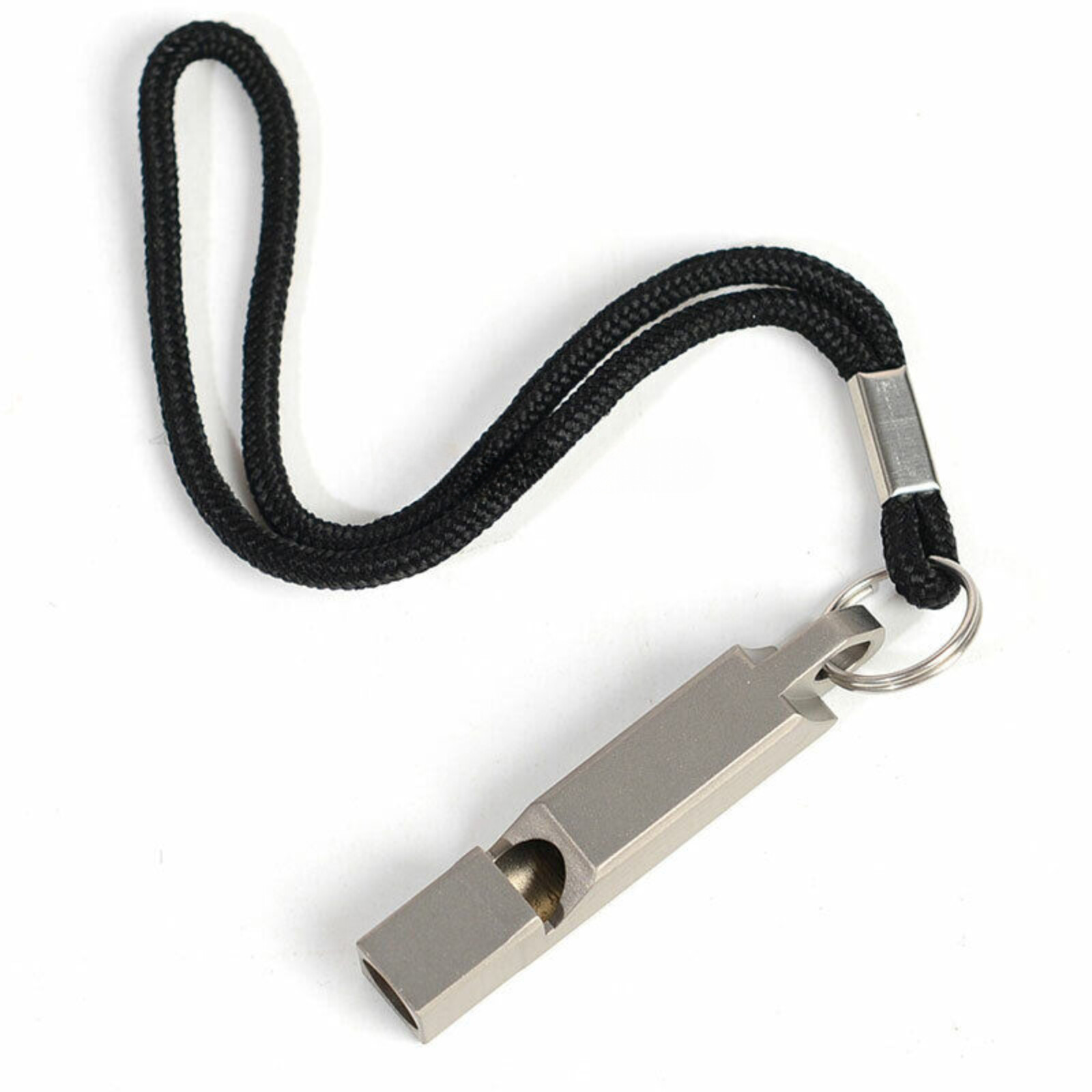 New EDC Outdoor Emergency Whistle Teflon Resonator TC4 Titanium Construction