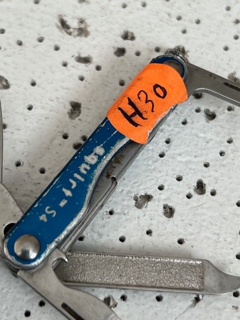 Vintage Leatherman SQUIRT S4 Blue Multi-Tool Keychain Discontinued—