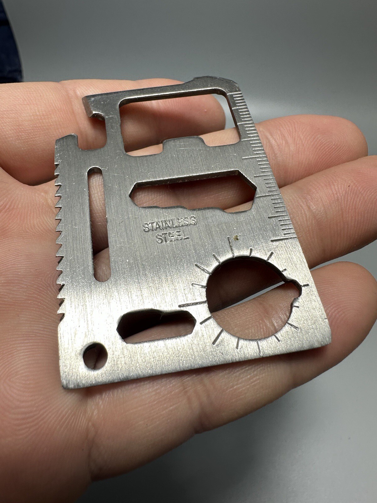 11 in 1 Multi Tool pocket wallet thin survival outdoor credit card knife