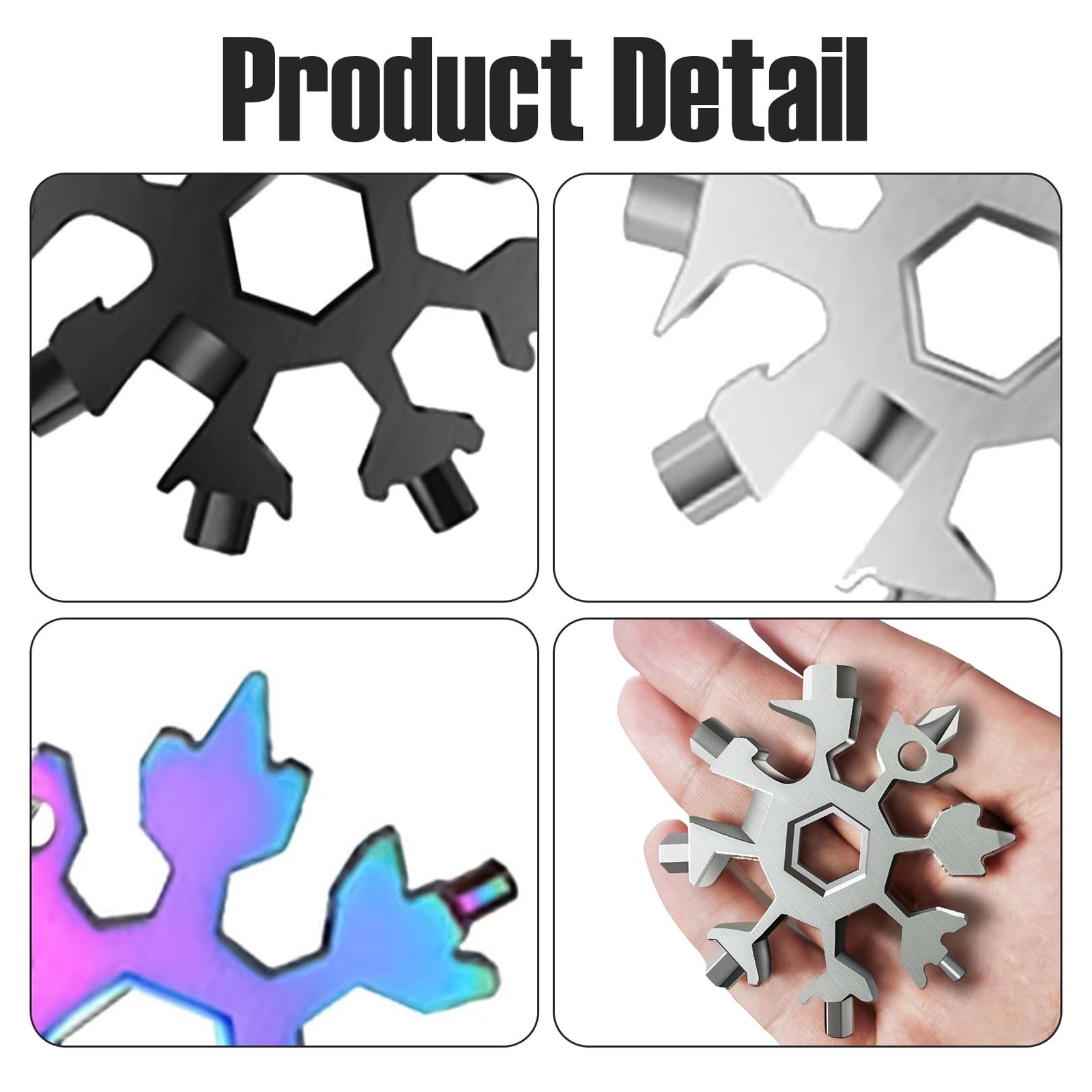 3 Pack Snowflake Multitool 18In1 Original Gift for Men, Practical…
