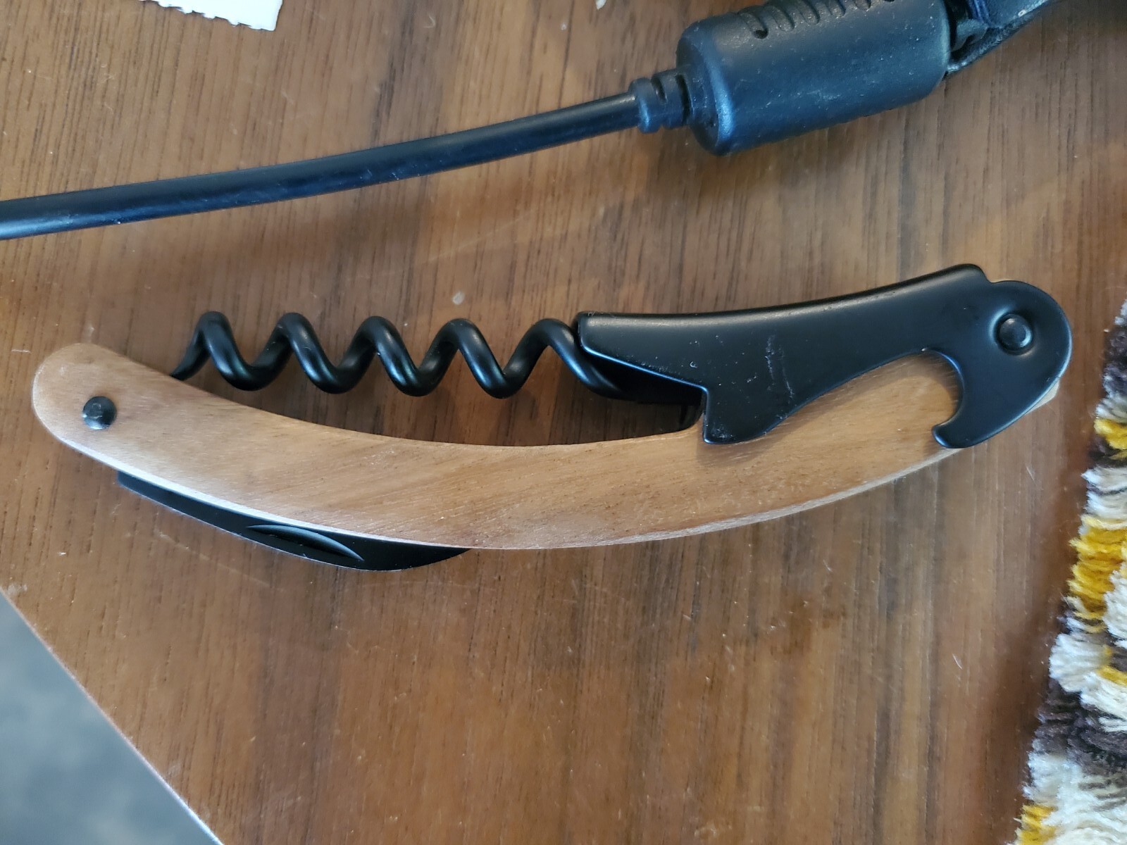 Gentlemen’s Hardware Wilderness Multi Tool Corkscrew Bottle Opener Knife Wooden
