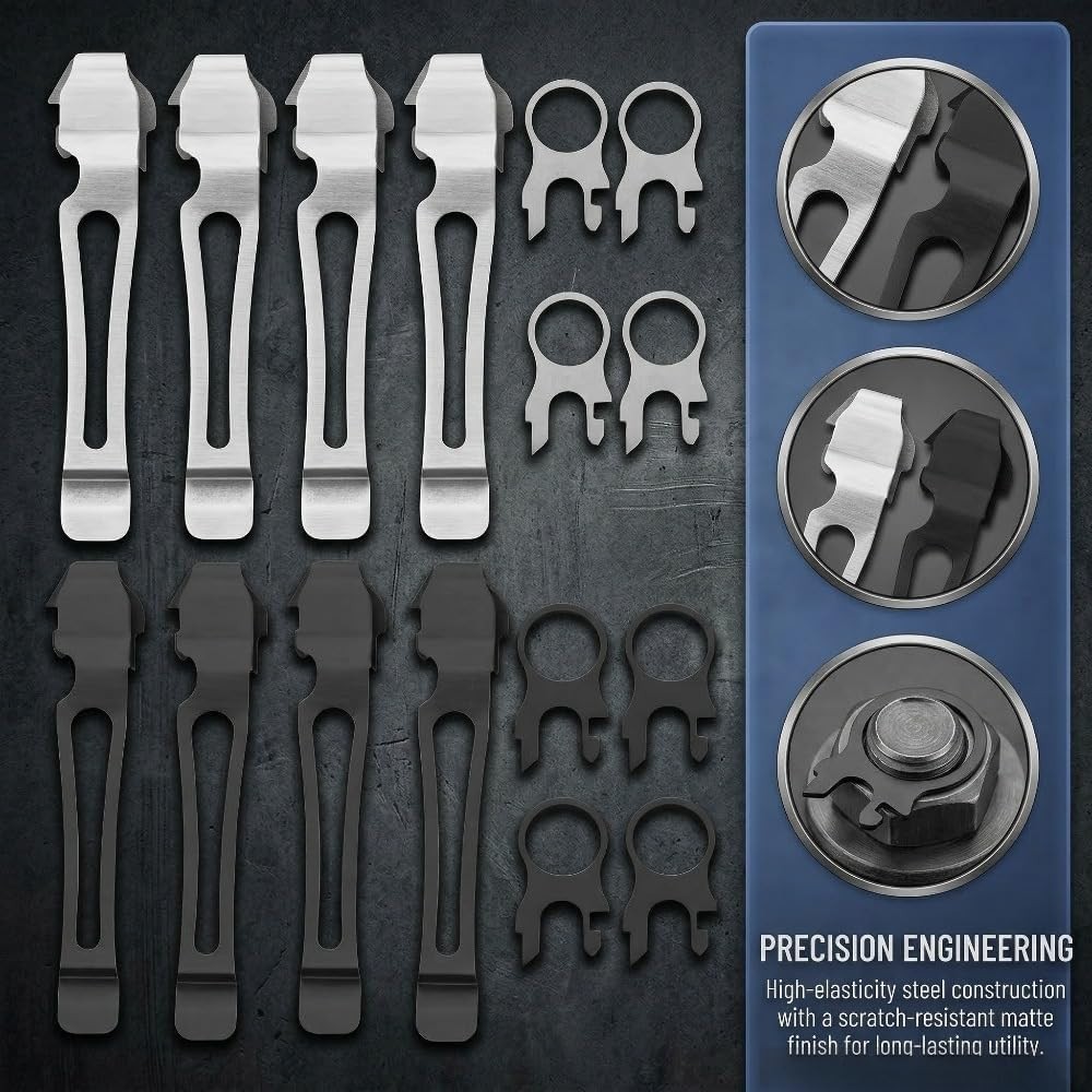 LEATHERMAN, Quick Release Pocket Clip and Lanyard Ring for Charge, Wave & Surge