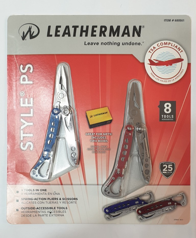 🔥🔥 2X Leatherman Style PS Red and Blue Set Retired New in Blister Very Rare