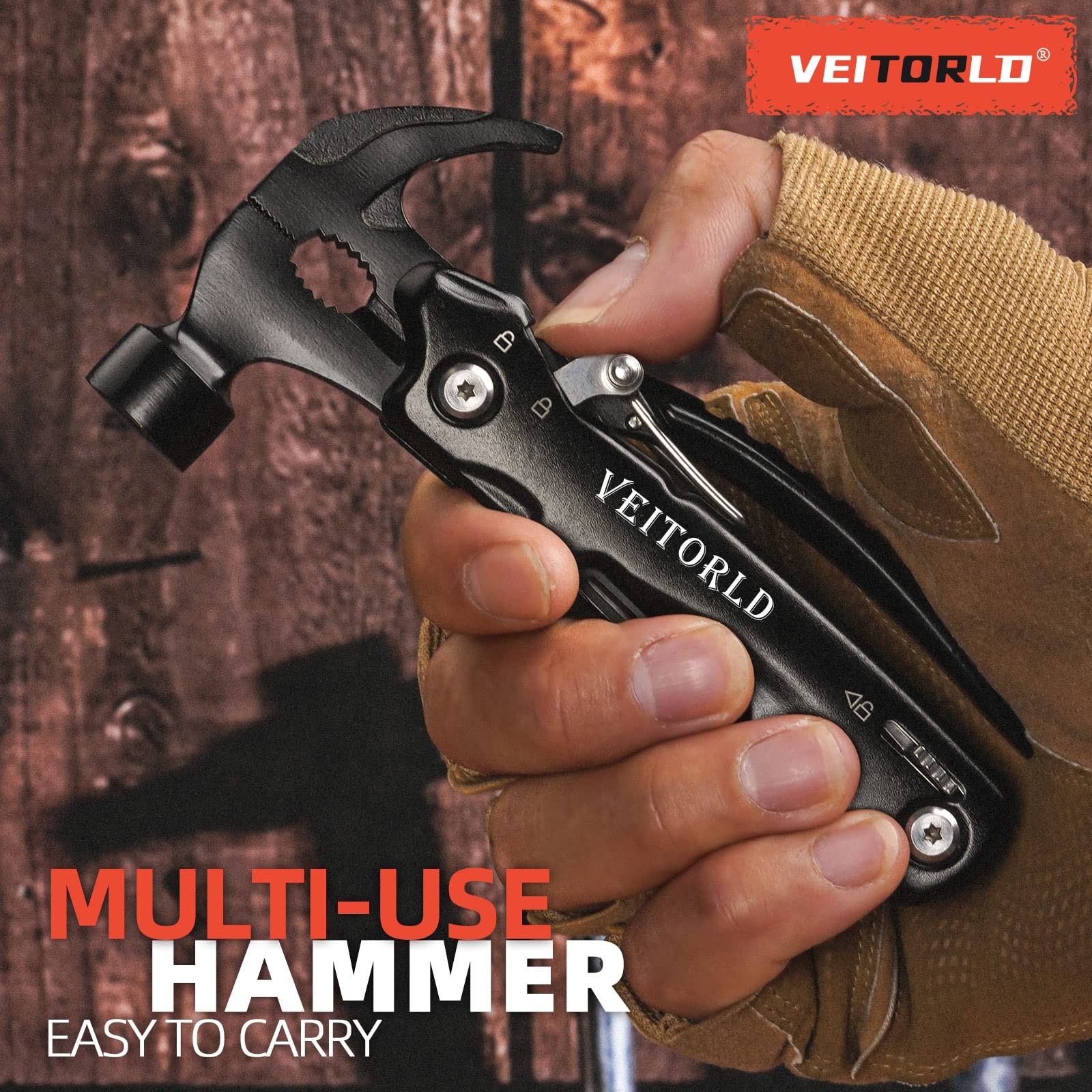 All in Tools Mini Hammer Multitool, Fathers Day, Unique Gifts for Men Dad Hus…