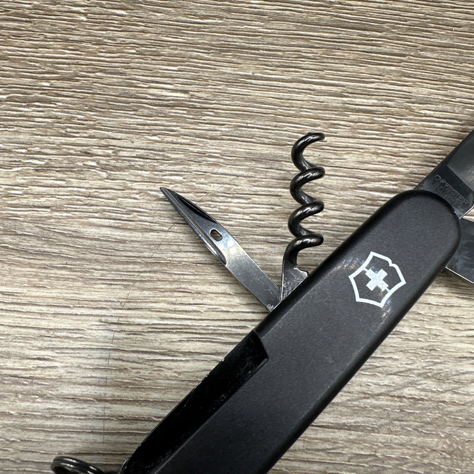 Victorinox Swiss Army Knife Onyx Monochrome Black Spartan Folding Knife EDC