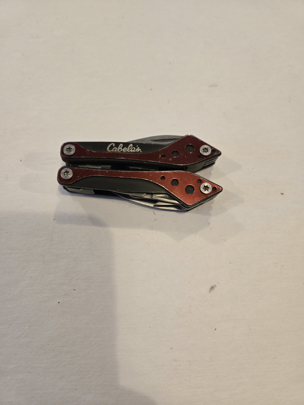 Cabela’s 7-in-1 Mini Multi-Tool Carry Knife Pliers EDC Red