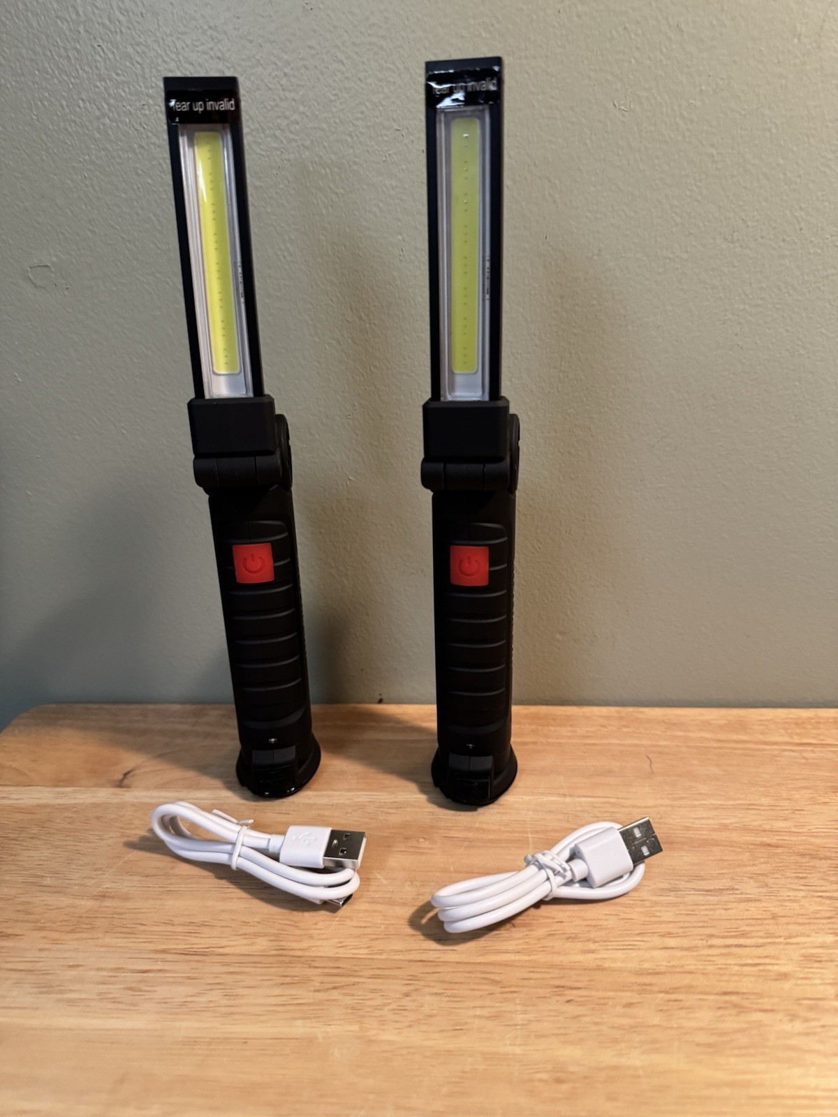 Coquimbo Tool Gifts for Men Dad Him Husband, Rechargeable LED Work Light 2 Pack