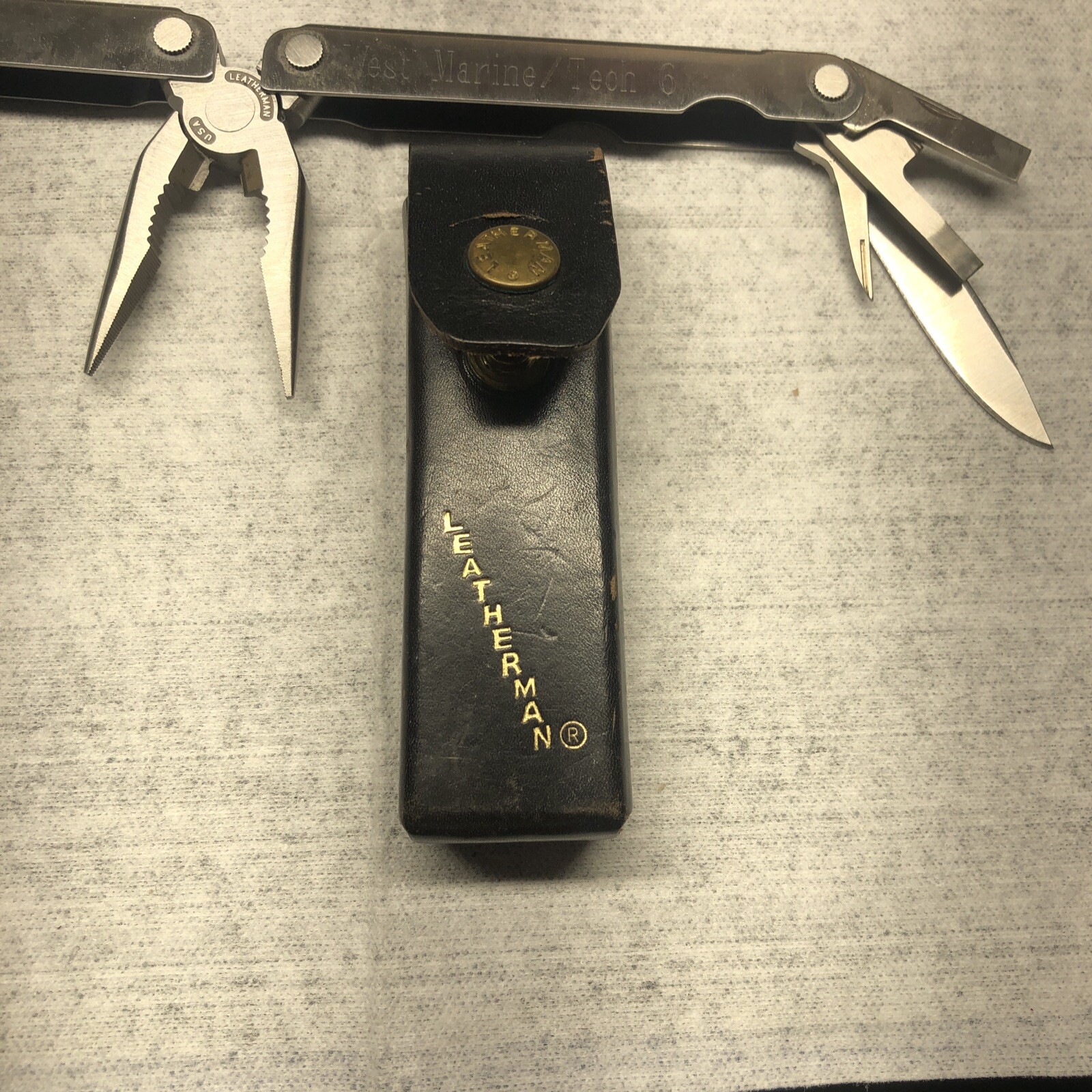 Vintage Original Leatherman Multi Tool With Leather Sheath Portland Oregon 06/97