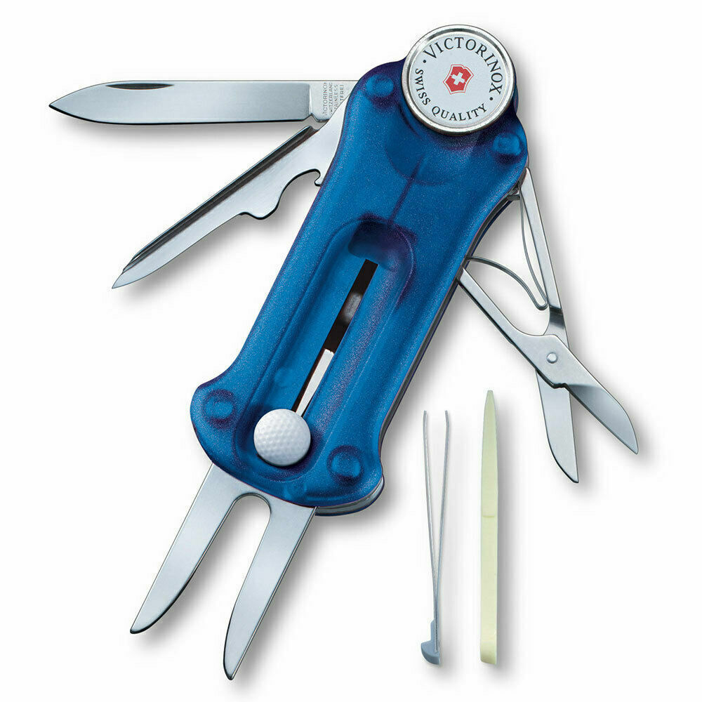 Victorinox Swiss Army Knife Sport Golf Tool Marker Divot Repair – Blue