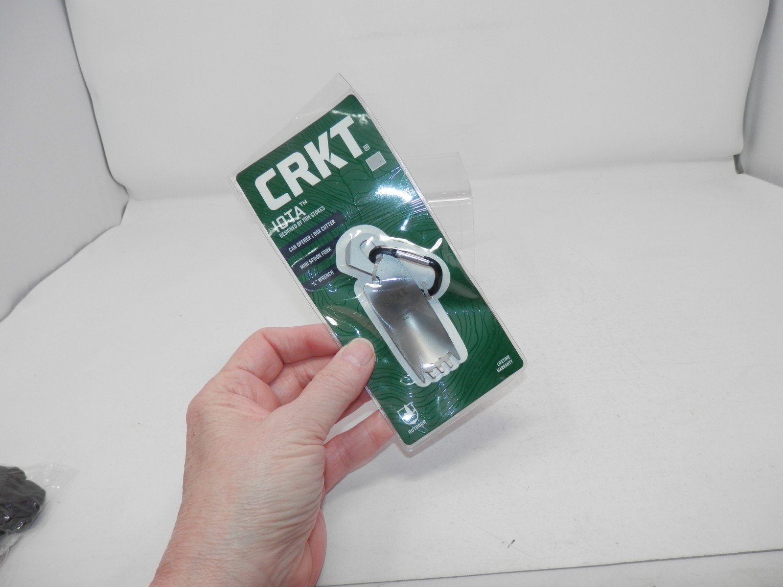 CRKT Iota Multi Tool Can Opener Box Cut Spork Wrench Stainless Steel Clip-On NEW