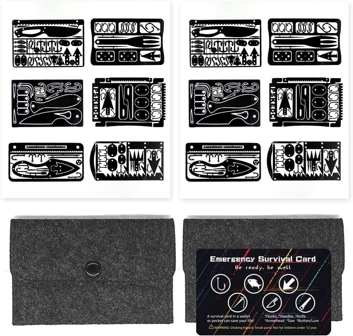 Multitool Card Emergency Camping Tool EDC Kit in Your Wallet Outdoor Hunting