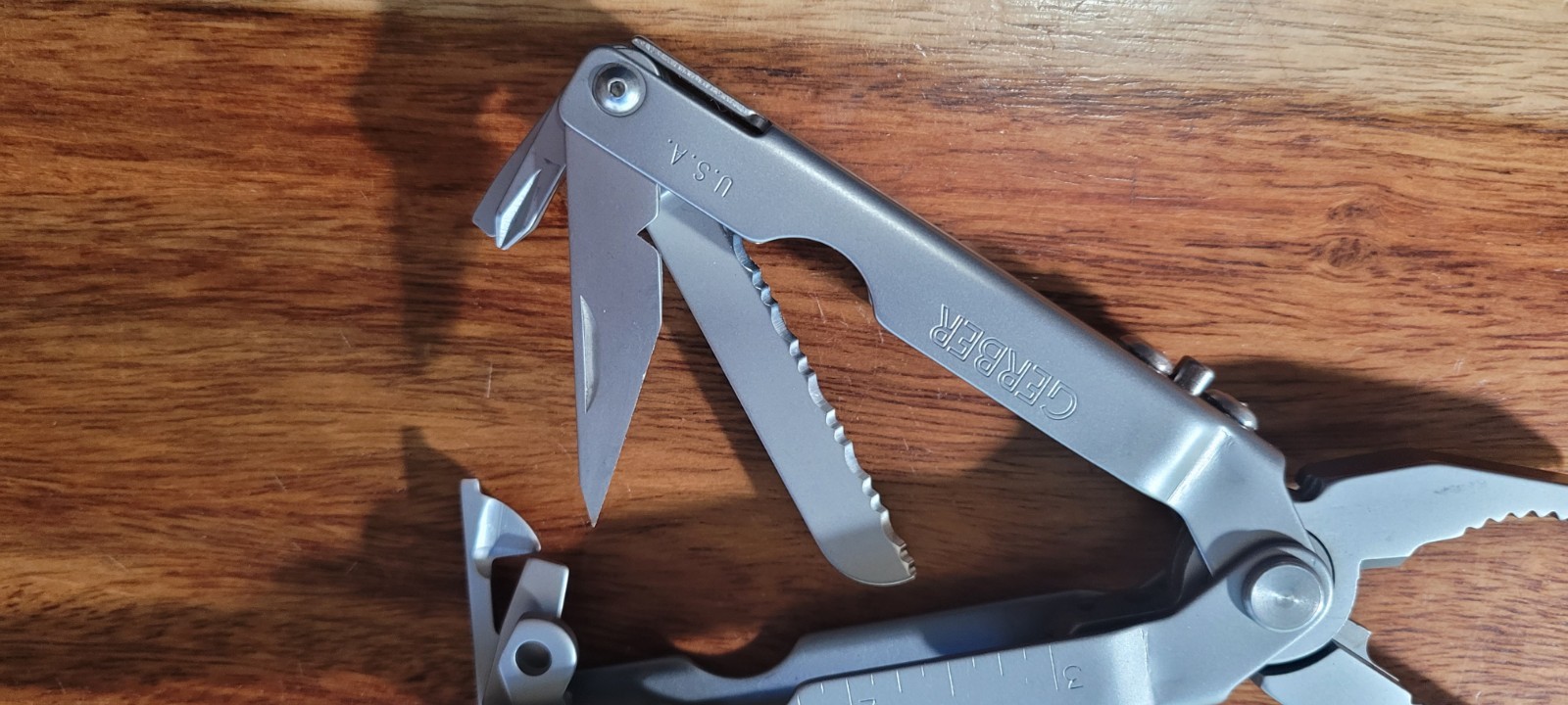Gerber 55800 Multi-Plier Stainless Finish-Bit Driver Bits-Cloth Sheath-box&paper