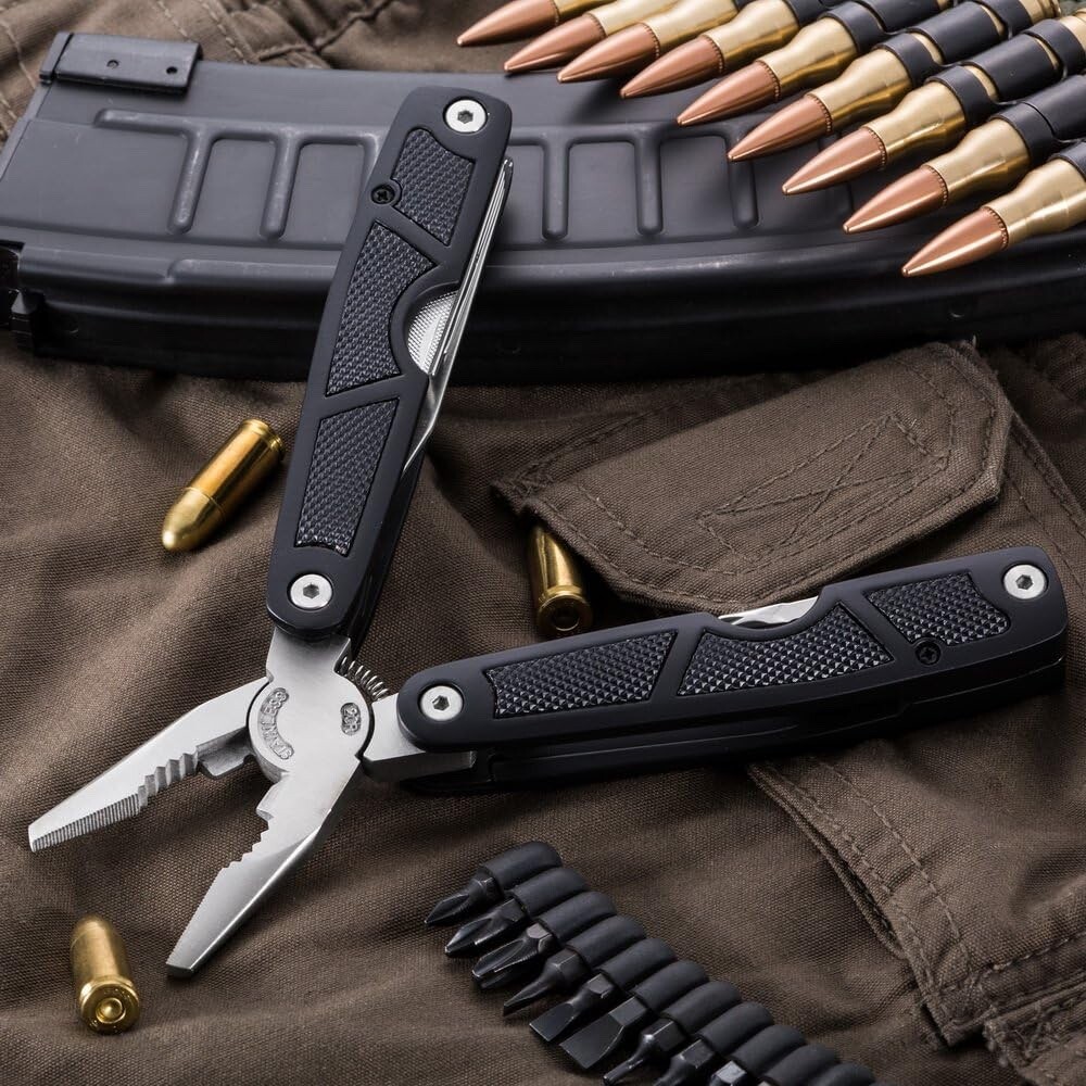 Multitool 25 in 1 Multi Tool Knife with Sheath and Bits-Survival Camping EDC